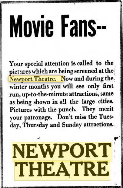 Newport Theater - NOV 14 1925